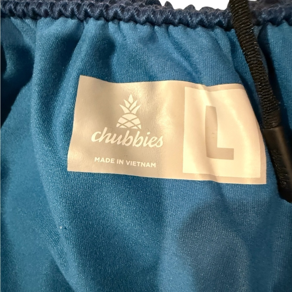 Chubbies Blue Performance Athletic Shorts Size Large Drawstring - Picture 5 of 10